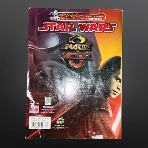 2010 Star Wars 400 Page Book to Color: Anakin to Vader NOT COLORED IN - Picture 7 of 7